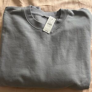 JOHN GALT BRANDY MELVILLE Erica Sweatshirt With Pockets Light Blue One Size